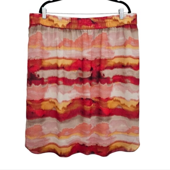 Jones   Co Multicolor Skirt Women's Size 22W Lined - Picture 2 of 9